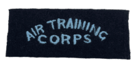British Air Training Corps ATC RAF Shoulder Title Insignia Single Newspaper Back