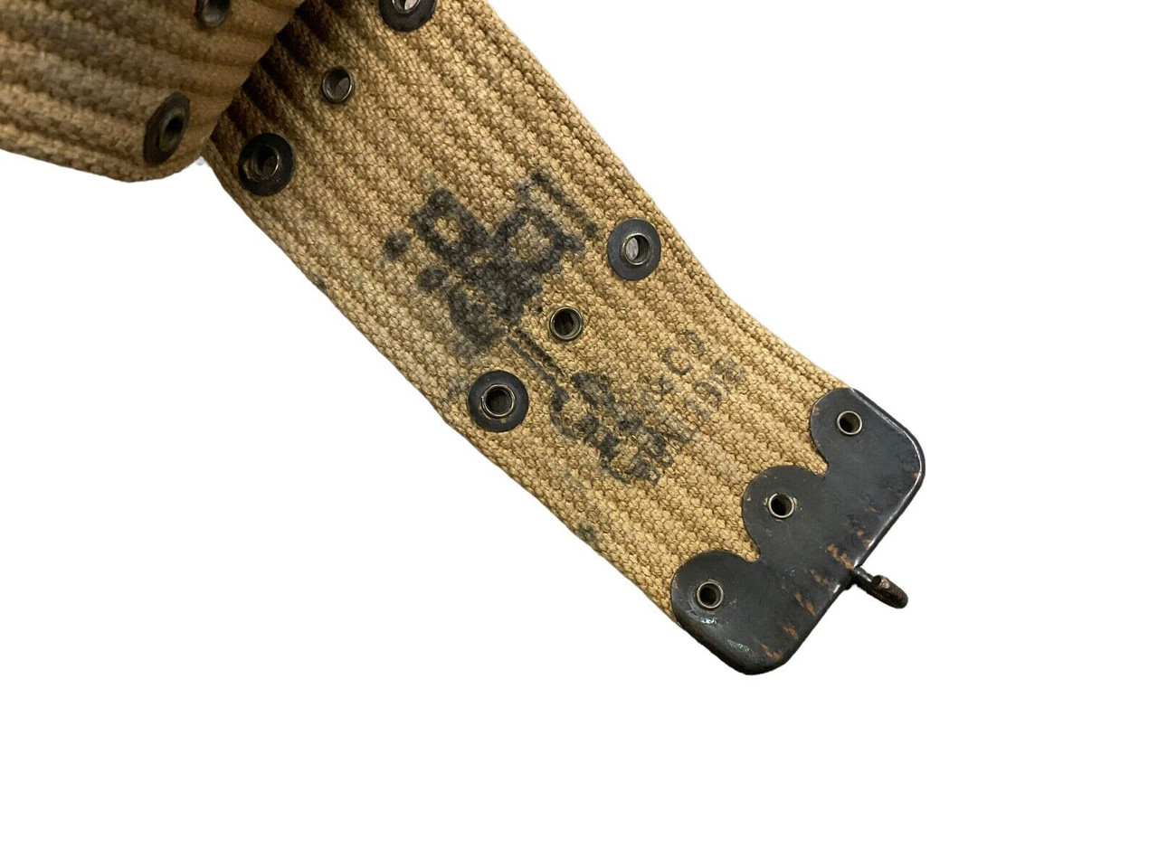 WW1 US AEF Pistol Belt 1918 Dated HQ 66 Stamped WW1 US AEF Pistol Belt 1918 Dated HQ 66 Stamped