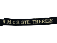 Canadian Navy RCN HMCS Ste Therese Full Length Cap Tally