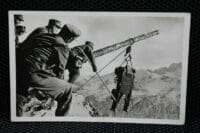 WW2 German Mountain Troops Postcard Mount Scene