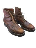 WW2 Canadian Brown Leather Officers Private Purchase Ankle Boots Size 10