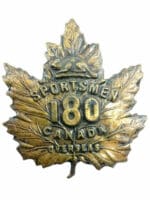 WW1 Canadian CEF 180th Battalion 180A Cap Badge Insignia