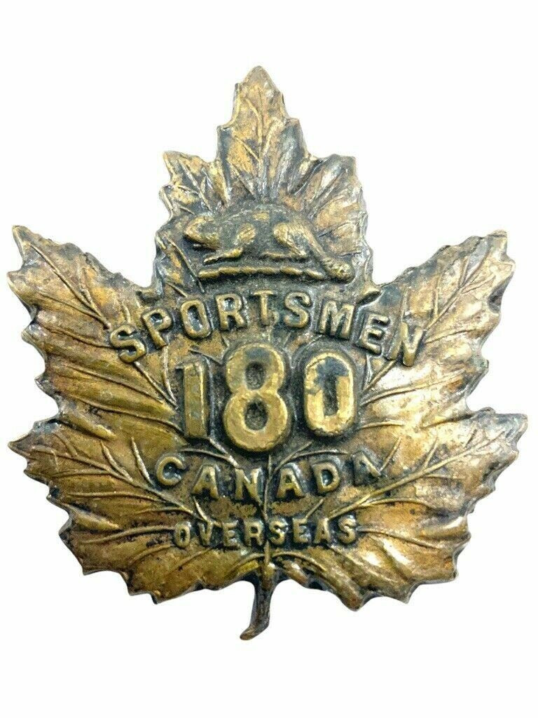 WW1 Canadian CEF 180th Battalion 180A Cap Badge Insignia WW1 Canadian CEF 180th Battalion 180A Cap Badge Insignia