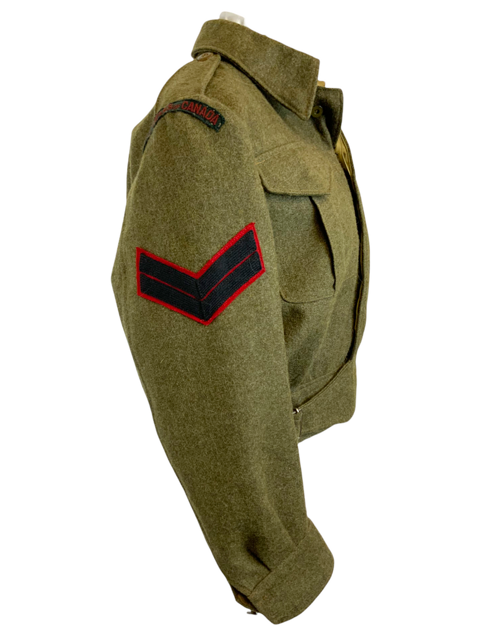 WW2 Canadian Royal Rifles of Canada 1943 Dated Battle Dress Jacket Size 6 WW2 Canadian Royal Rifles of Canada 1943 Dated Battle Dress Jacket Size 6