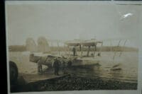 WW2 Canadian RCN Streanrear Flying Boat launching photograph