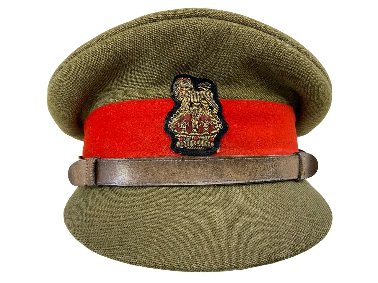 WW2 British Brigadier General Named Engineers Officers Peak Cap WW2 British Brigadier General Named Engineers Officers Peak Cap