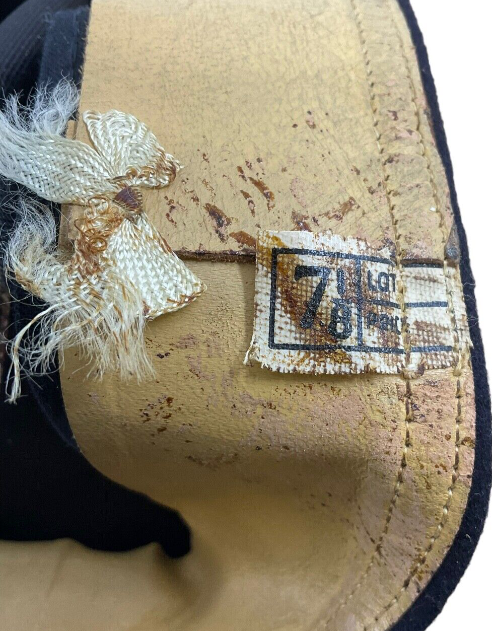 WW2 US USN Navy Ratings Cap Hat Size 7 1/8 WW2 US USN Navy Ratings Cap Hat Size 7 1/8