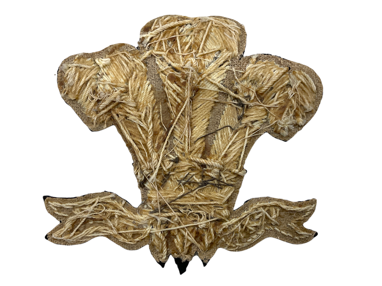 Victorian British Ich Dien Regimental Embroidered Patch 4 x 4.5 Inch Victorian British Ich Dien Regimental Embroidered Patch 4 x 4.5 Inch