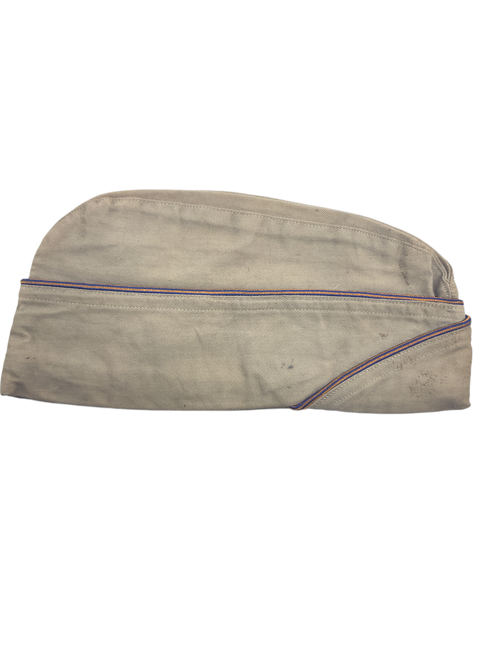 WW2 US Airforce Orange & Blue Piped Tan Garrison Cap size 7 WW2 US Airforce Orange & Blue Piped Tan Garrison Cap size 7