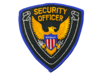 US White Banner Security Officer Police Patch US White Banner Security Officer Police Patch