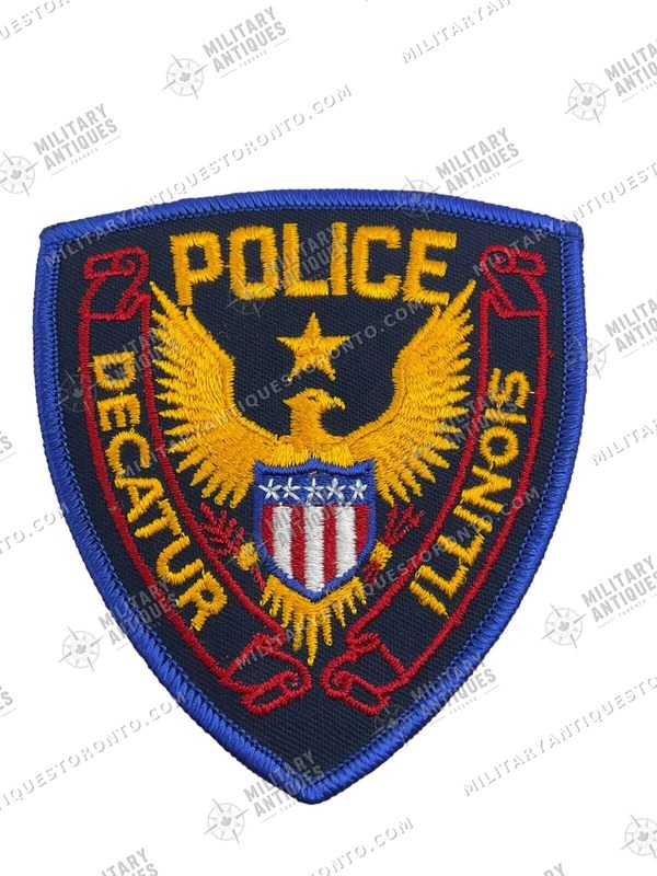 Uss Decatur Logo US Decatur Illinois Police Patch - Military Antiques Toronto