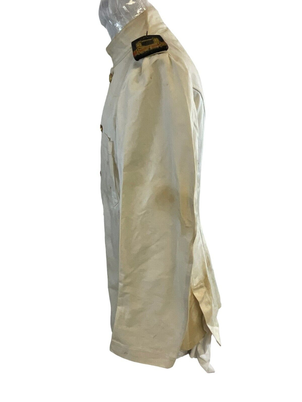 WW2 Canadian Navy RCNVR Wavy Navy Officers White Patrol Jacket WW2 Canadian Navy RCNVR Wavy Navy Officers White Patrol Jacket