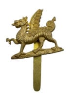 WW2 British Buff Royal East Kent Regiment Cap Badge