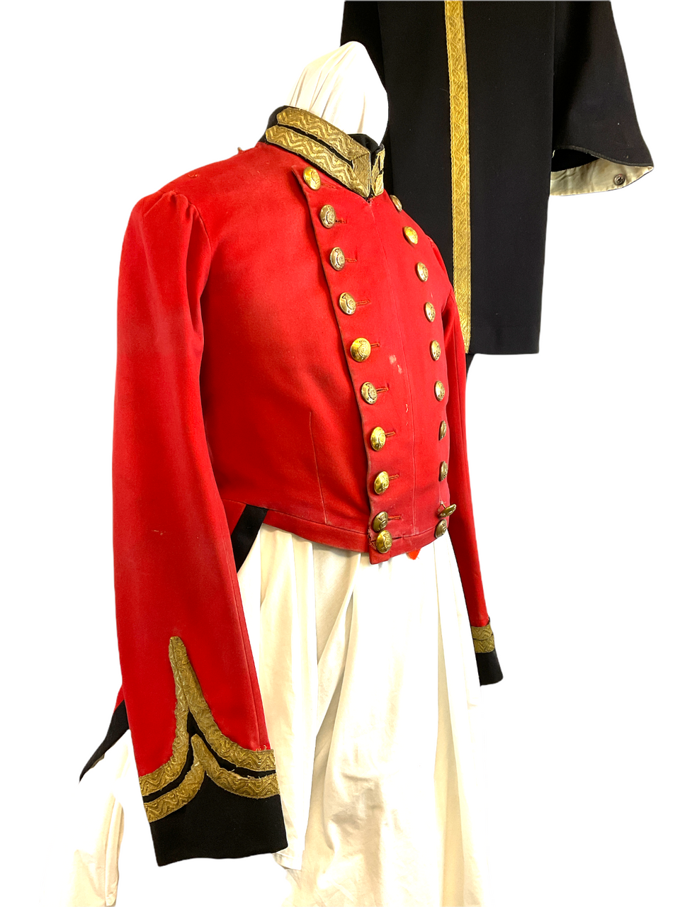 Victorian British 1850's Gloucester Hussars Officers Coatee & Trousers Victorian British 1850's Gloucester Hussars Officers Coatee & Trousers