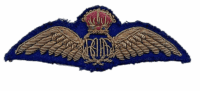 WW2 Royal Australian Air Force RAAF Bullion Wire Pilots Wing