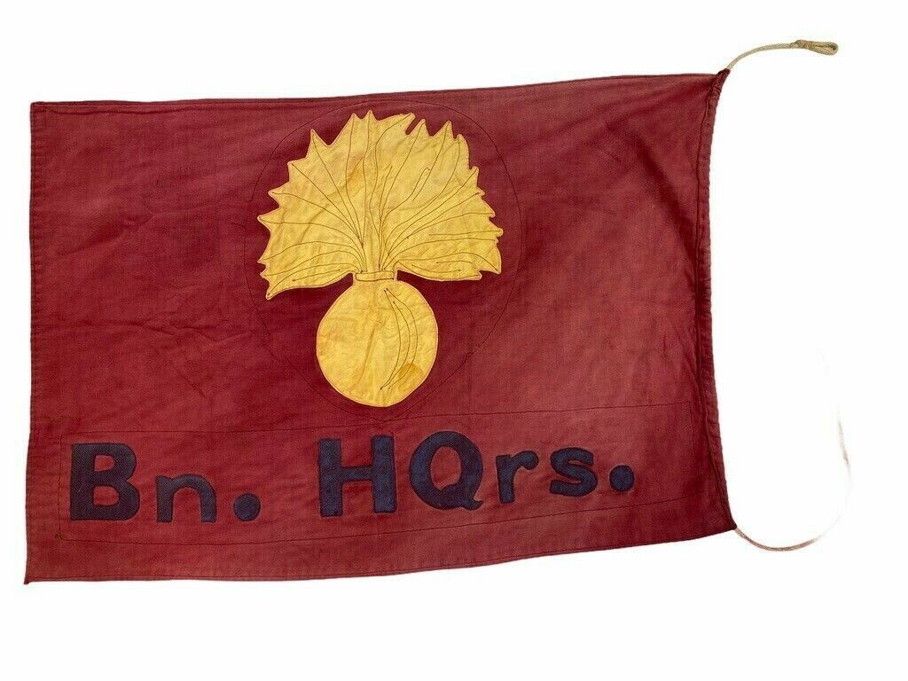 WW1 WW2 British Canadian Guards Battalion Headquarters Unit Flag WW1 WW2 British Canadian Guards Battalion Headquarters Unit Flag