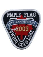 Canadian Forces RCAF Maple Flag 2003 25th Anniversary Squadron Crest Patch