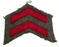 WW2 Canadian Army 2 Year Overseas Service Stripes Named Officer