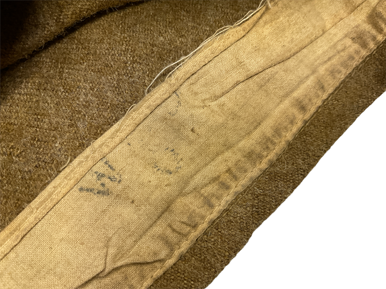 WW1 US AEF British Made Wool Wedge Side Cap WW1 US AEF British Made Wool Wedge Side Cap