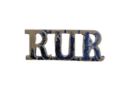 WW2 British Royal Ulster Rifles Regiment Metal Shoulder Title Single