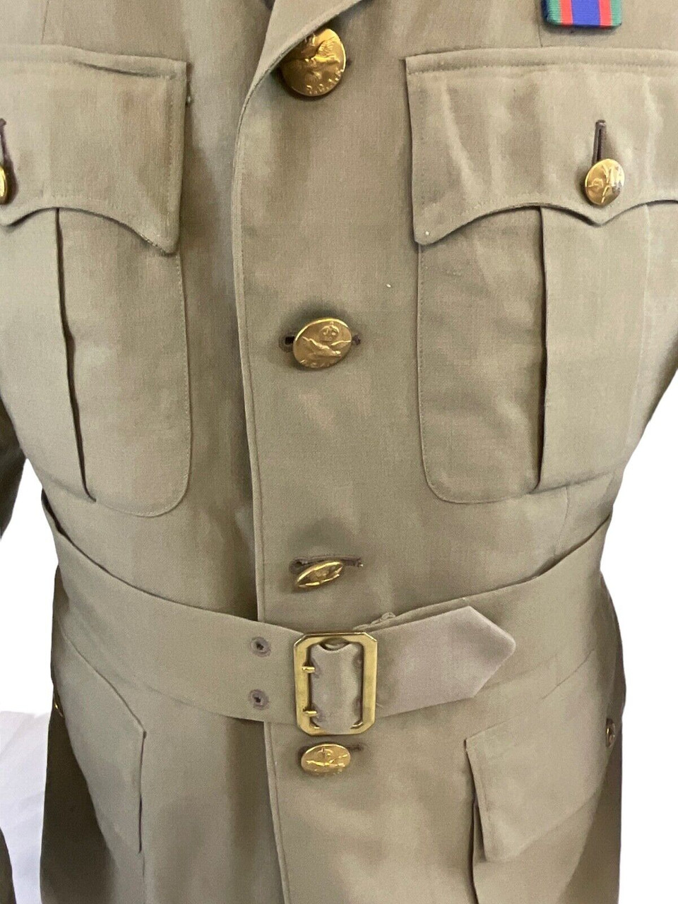 WW2 Canadian RCAF Navigator Officers Named TW Tropical Worsted 4 Pocket Jacket WW2 Canadian RCAF Navigator Officers Named TW Tropical Worsted 4 Pocket Jacket