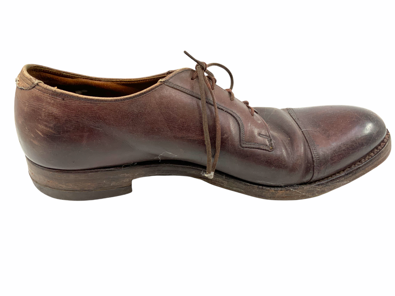 WW2 Canadian British Officers Ox Blood Leather Shoes Size 10 WW2 Canadian British Officers Ox Blood Leather Shoes Size 10