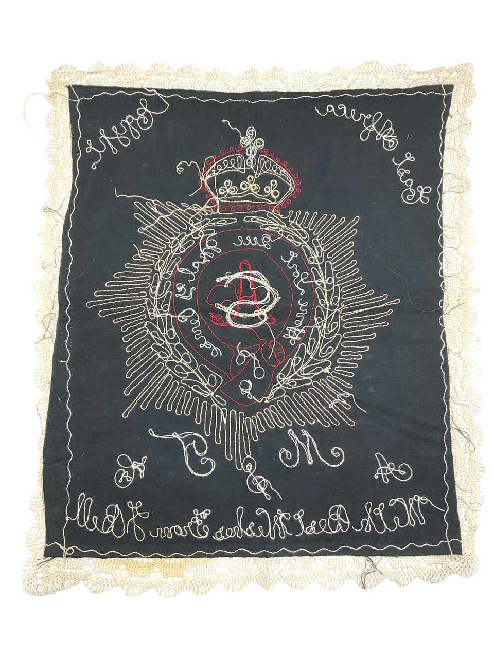 WW1 British Army Service Corps Sweetheart Embroidered Mat 15 x 15 Inch WW1 British Army Service Corps Sweetheart Embroidered Mat 15 x 15 Inch