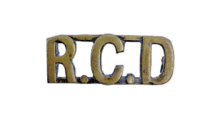 WW1 Canadian CEF RCD Dragoons Metal Shoulder Title Single