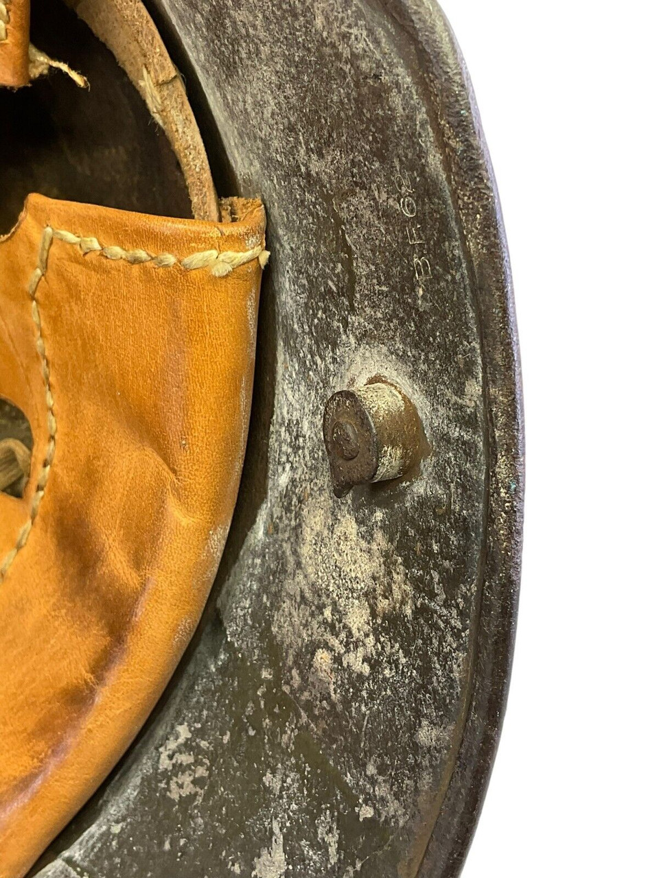 WW1 Imperial German M16 M17 Steel Helmet BF62 with Replaced Liner WW1 Imperial German M16 M17 Steel Helmet BF62 with Replaced Liner