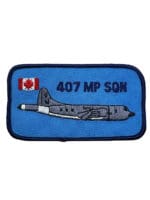 Canadian Forces RCAF 407 Maritime Patrol Squadron Colour Name Tag Crest Patch