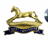 British West Yorkshire Regiment Enamel Lapel Pin Miniature
