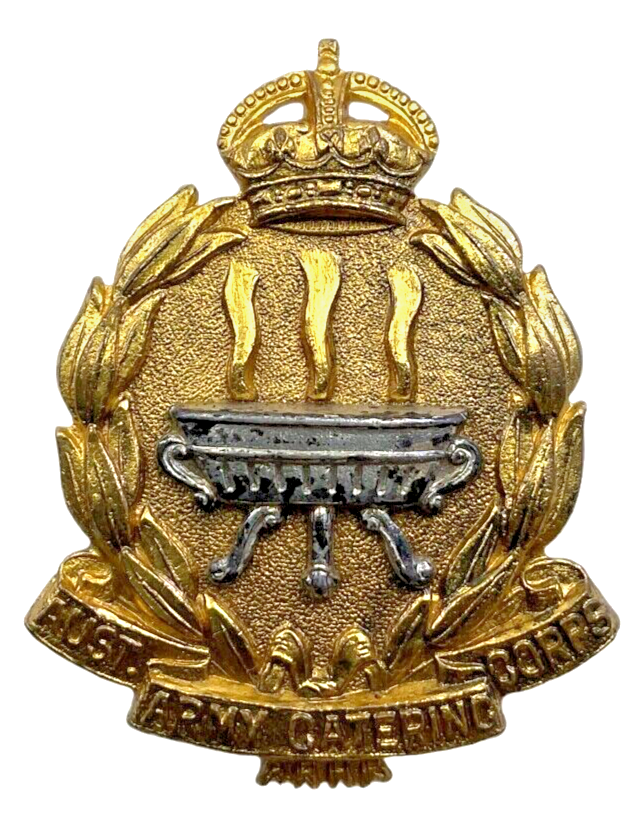 WW2 Australian Army Catering Corps Officers Cap Badge WW2 Australian Army Catering Corps Officers Cap Badge