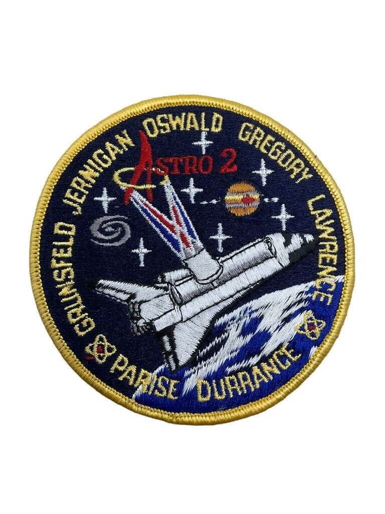 US NASA Space Shuttle Jernigan Oswald Gregory Lawrence Astro 2 Patch US NASA Space Shuttle Jernigan Oswald Gregory Lawrence Astro 2 Patch