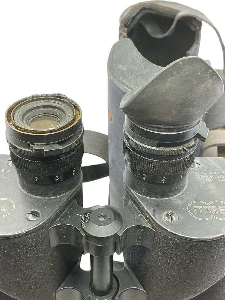 WW2 US Navy USN Bausch and Lomb 7 X 50 Mk 21 Binoculars in Case WW2 US Navy USN Bausch and Lomb 7 X 50 Mk 21 Binoculars in Case