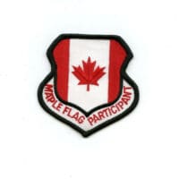 RCAF CAF Canadian 4 Wing Cold Lake Maple Flag Participant Colour Crest Patch