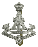 WW2 British Princess Of Wales's Own Yorkshire Regiment Cap Badge