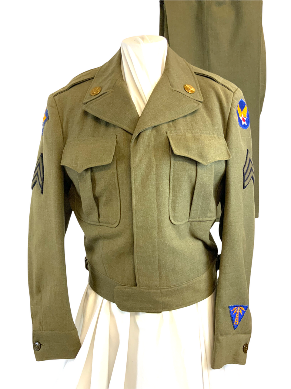 US USAAF Far East Command 1946 Dated Ike Jacket 36R & Trousers Pants W29 L33 US USAAF Far East Command 1946 Dated Ike Jacket 36R & Trousers Pants W29 L33