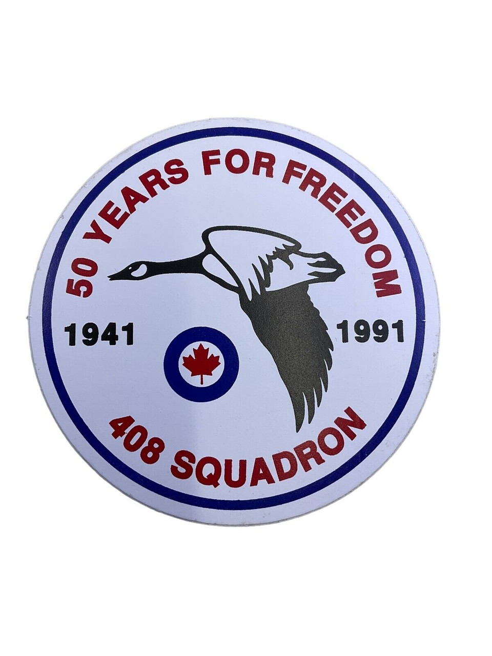 Canadian Forces RCAF 408 Squadron 50th Anniversary Sticker Canadian Forces RCAF 408 Squadron 50th Anniversary Sticker