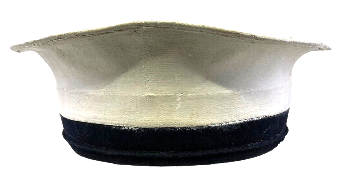 WW2 Royal Canadian Navy Ratings White Top Cap Size 7 WW2 Royal Canadian Navy Ratings White Top Cap Size 7