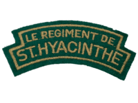 WW2 Canadian Le Regiment De St Hyacinthe Cloth Shoulder Title