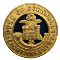 British Duke Of Cornwall's Light Infantry Home Service Helmet Plate Centre