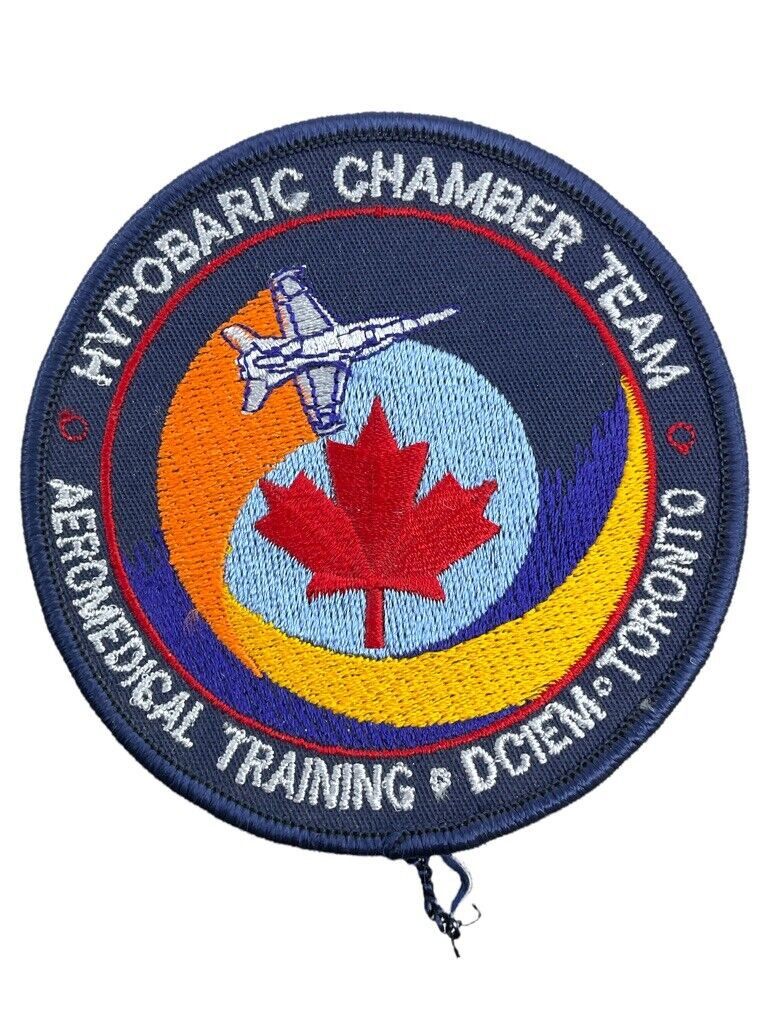 Canadian RCAF Hypobaric Chamber Team Aeromedical Colour Crest Patch Vintage Canadian RCAF Hypobaric Chamber Team Aeromedical Colour Crest Patch Vintage
