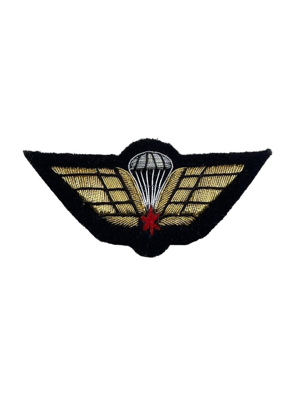 Canadian Forces Mylar Airborne Para Red Leaf Jump Wing Miniature Canadian Forces Mylar Airborne Para Red Leaf Jump Wing Miniature