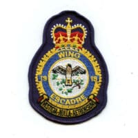 RCAF CAF Canadian 19 Wing Squadron Heraldic Colour Crest Patch