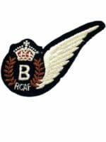 WW2 Canadian RCAF Bomber B Half Wing Brevet Insignia
