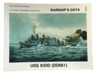 WW2 US Navy USS Kidd DD-661 Pictorial Histories Soft Cover Reference Book