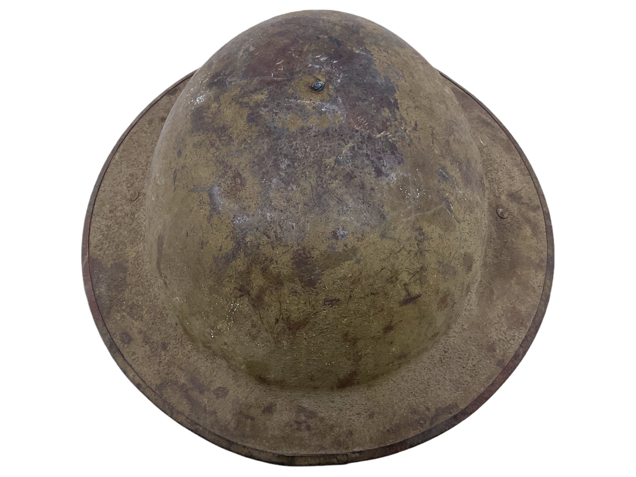 WW1 British Canadian BEF CEF Mk1 Steel Brodie Combat Helmet FS WW1 British Canadian BEF CEF Mk1 Steel Brodie Combat Helmet FS