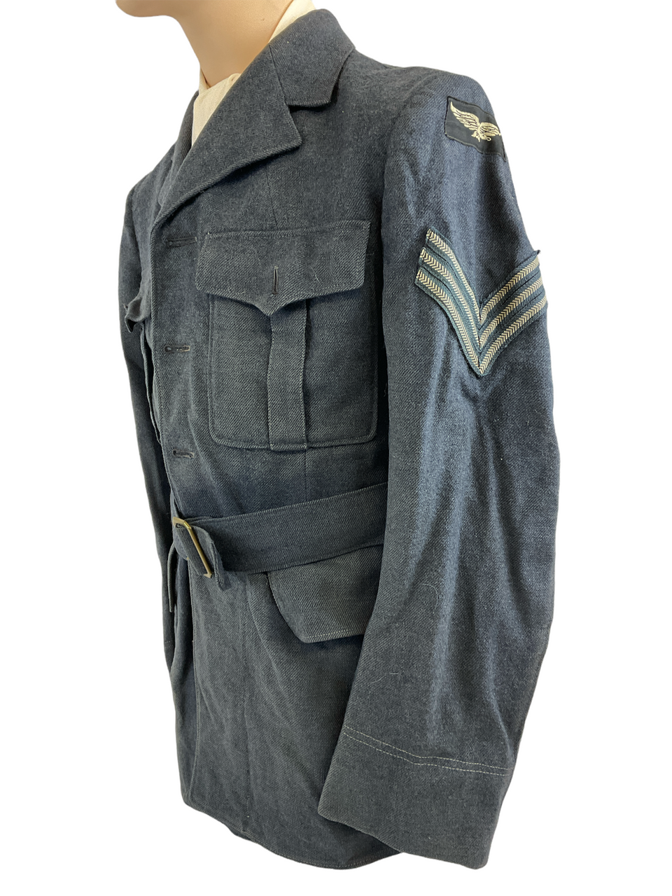 WW2 Canadian RCAF Signals Four Pocket Jacket & Wedge Cap 7 1/8 WW2 Canadian RCAF Signals Four Pocket Jacket & Wedge Cap 7 1/8