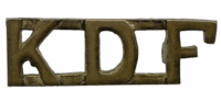 WW2 British Kenya Defence Force Shoulder Title Insignia Single