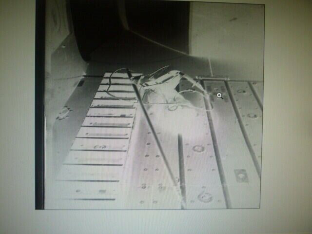 WW2 British Airborne Para Equipment on Cargo Floor Original Negative #112 WW2 British Airborne Para Equipment on Cargo Floor Original Negative #112